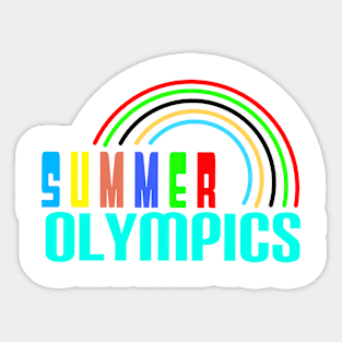 Summer Olympics with round Sticker